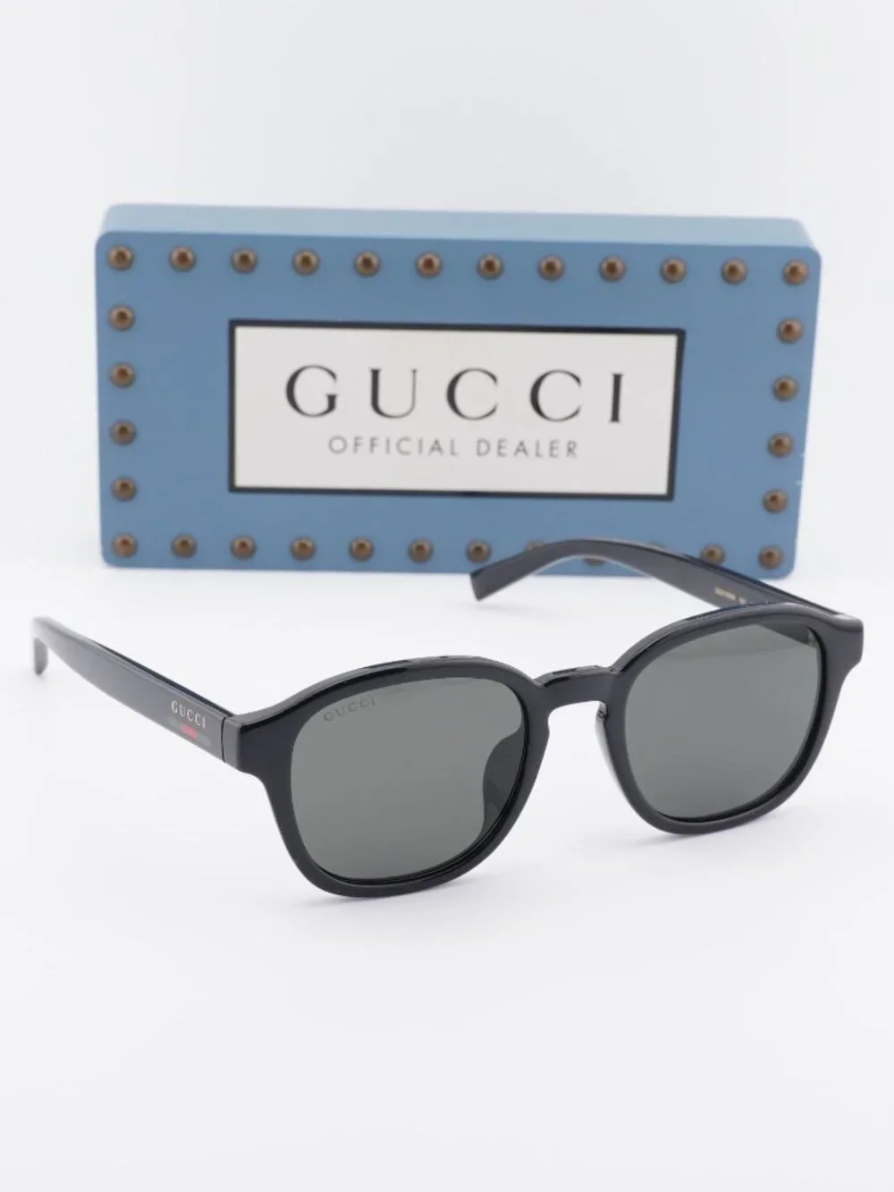 Gucci GG2109SK 001 Square Sunglasses - Black / Grey